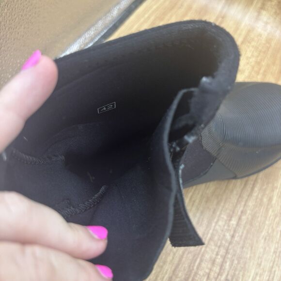 Helly Hansen Zip Up Rubber Scuba Water Fish Boot Black Rubber M 8.5 W 10 - Picture 6 of 10